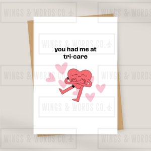 Tri-Care Military Valentine&#39;s Day Card | DIGITAL FILE | Valentine&#39;s Card | Printable Valentine | E-card