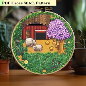 Spring in Stardew Valley - Cross Stitch Pattern Decor for Christmas