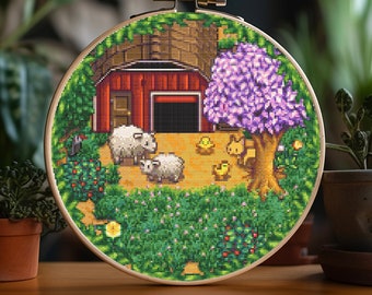 Spring in Stardew Valley - Cross Stitch Pattern Decor for Christmas