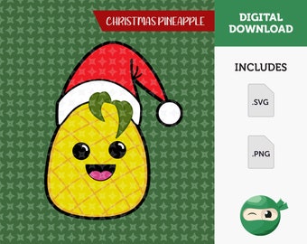 Christmas Pineapple PNG Download Digital Art