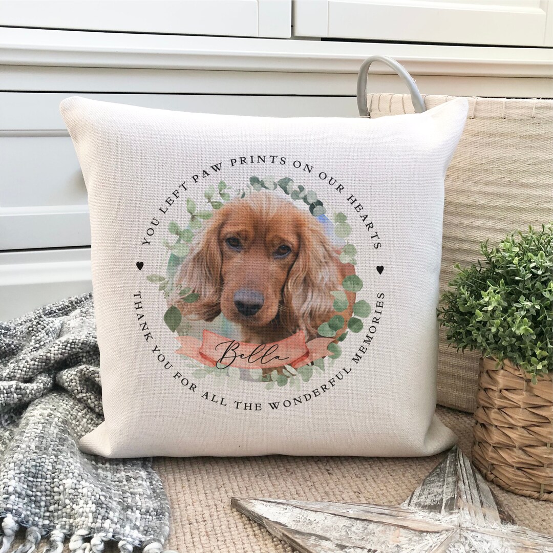 Pet Loss, Memory Photo Personalised Cushion Etsy UK