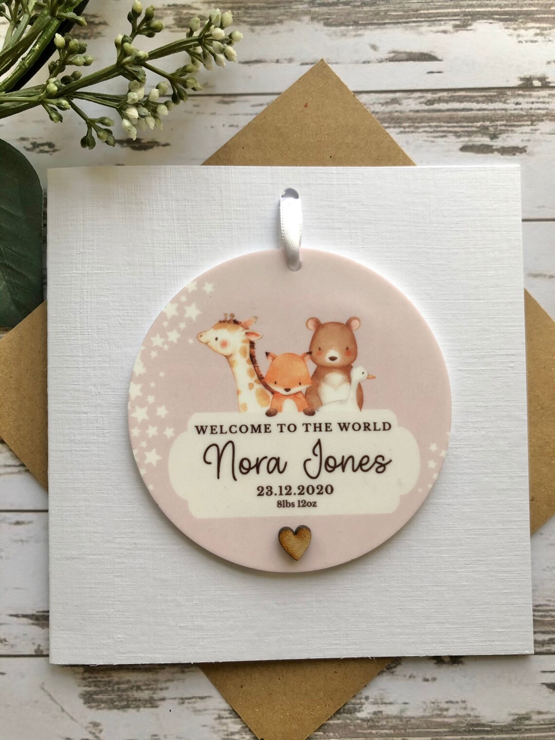 Nouveau souvenir personnalisé de nouveauné de plaque de bébé Etsy France
