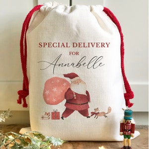 Personalised Christmas Small Santa Sack