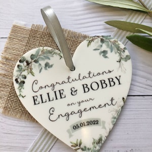 Engagement Personalised Keepsake Plaque