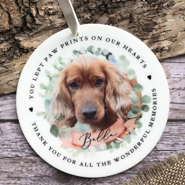 Pet Loss, Dog, Cat, Sympathy Personalised Keepsake