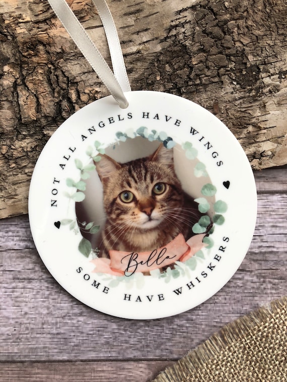 Photographic Pet Loss Gift, Cat Loss Gift Sympathy Personalised Keepsake Gift