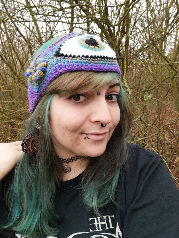 Third Eye Headband // Earwarmer // Purple Dream Etsy