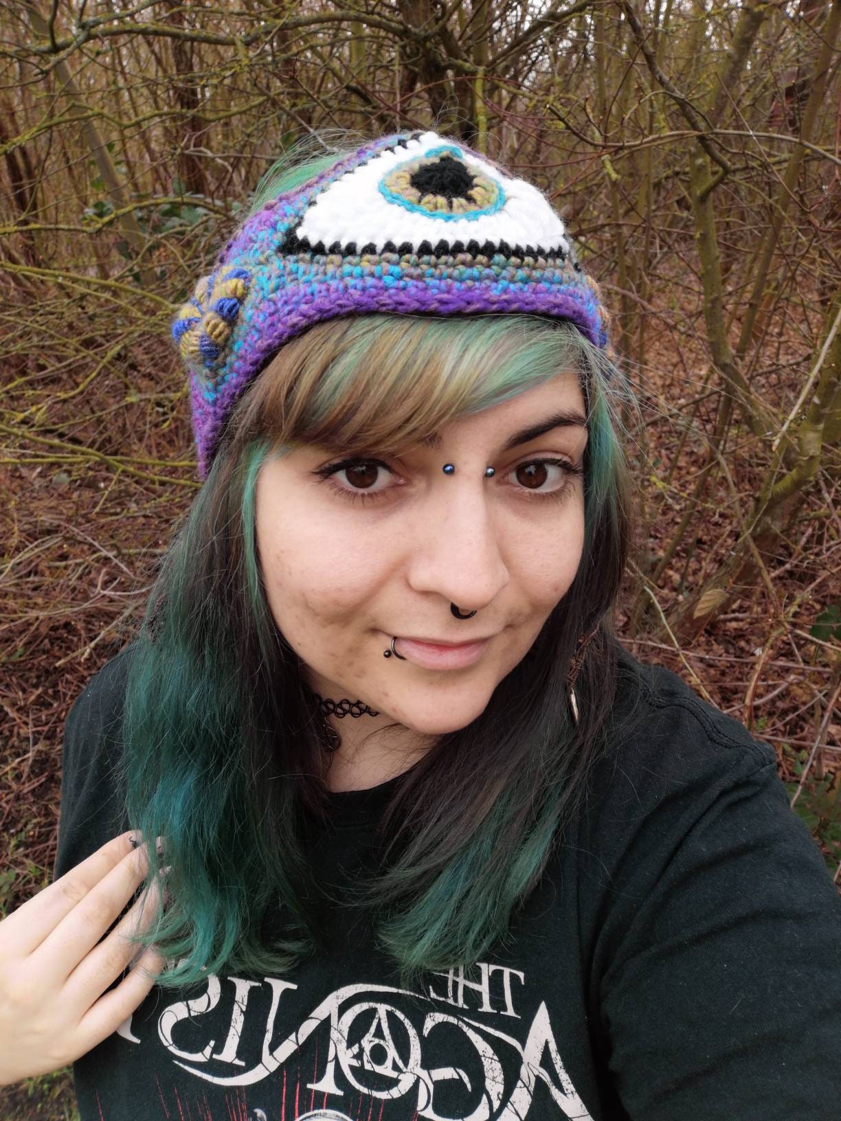 Third Eye Headband // Earwarmer // Purple Dream Etsy