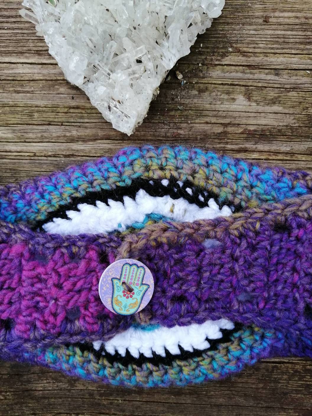 Third Eye Headband // Earwarmer // Purple Dream Etsy