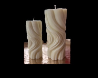 Handmade Candles set of 2 with intention for the abundant house, natural patchouli scent.
