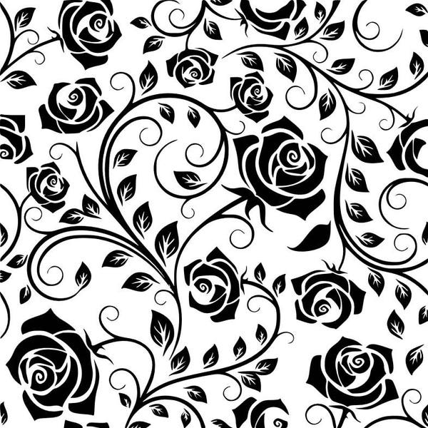 Rose pattern SVG cutting file