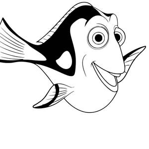 Blue Tang Fish/Dory SVG cutting file