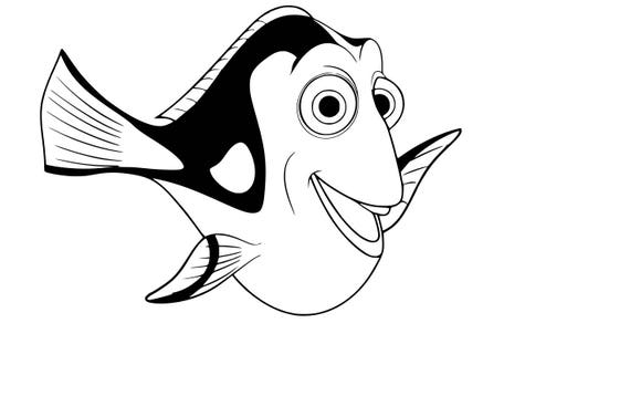 Download Blue Tang Fish Dory Svg Cutting File Etsy