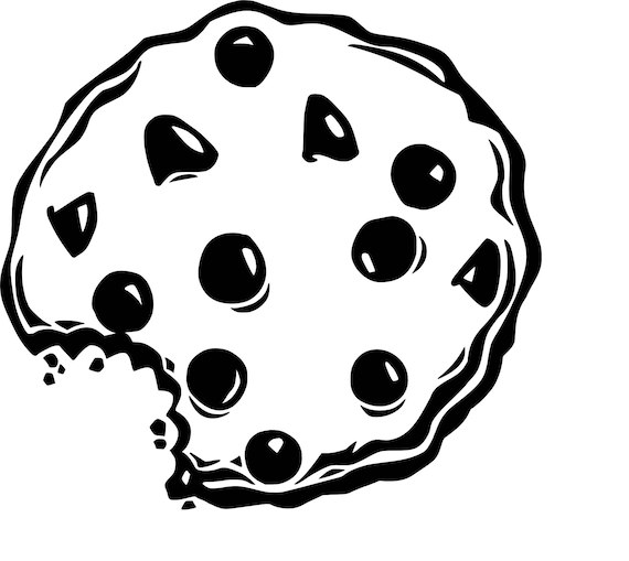 Chocolate Chip Cookie Svg Cutting File Etsy