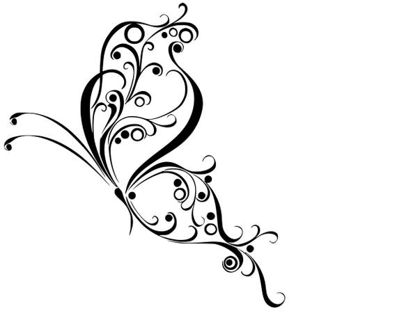 Scroll Butterfly SVG Cutting File - Etsy