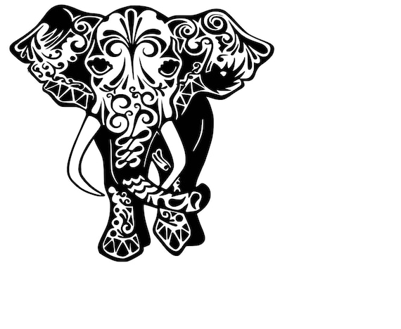 Download Download Easy Mandala Elephant Svg Free for Cricut, Silhouette, Brother Scan N Cut Cutting Machines