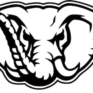 Visage d’éléphant de style Alabama