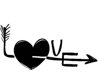 Love arrow SVG cutting file