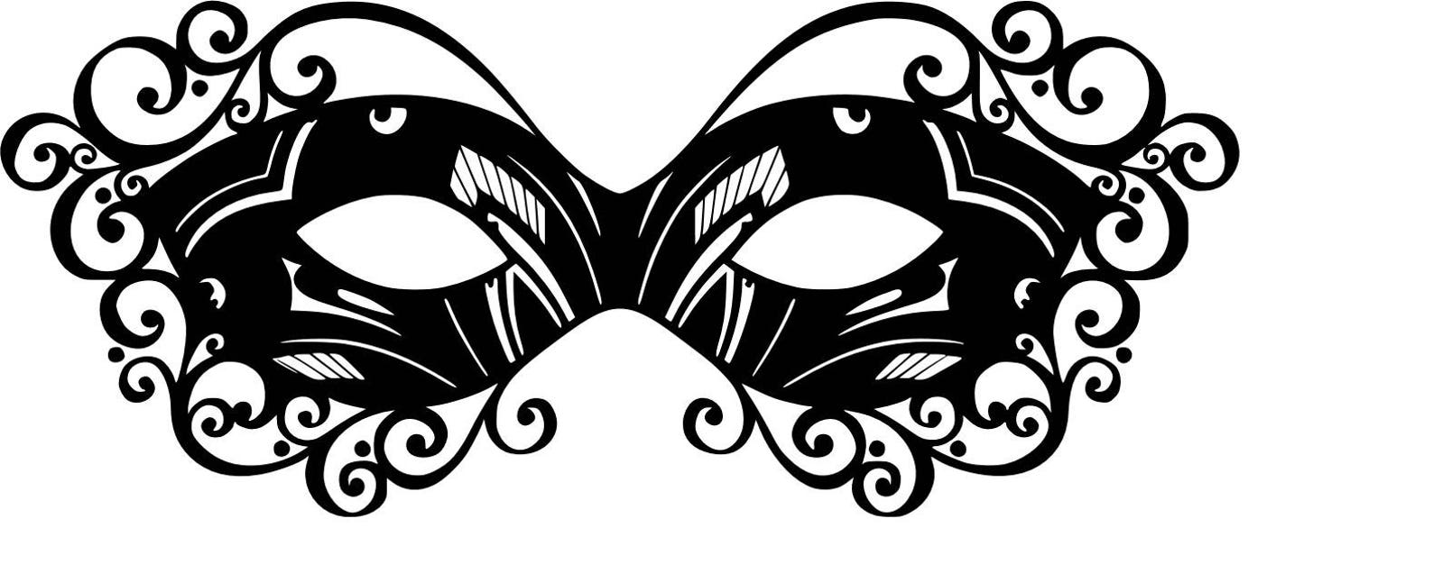 Masquerade Mask SVG Cutting File - Etsy Israel