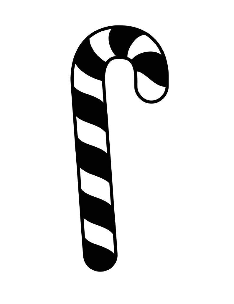 Candy Cane SVG Cutting File | Etsy