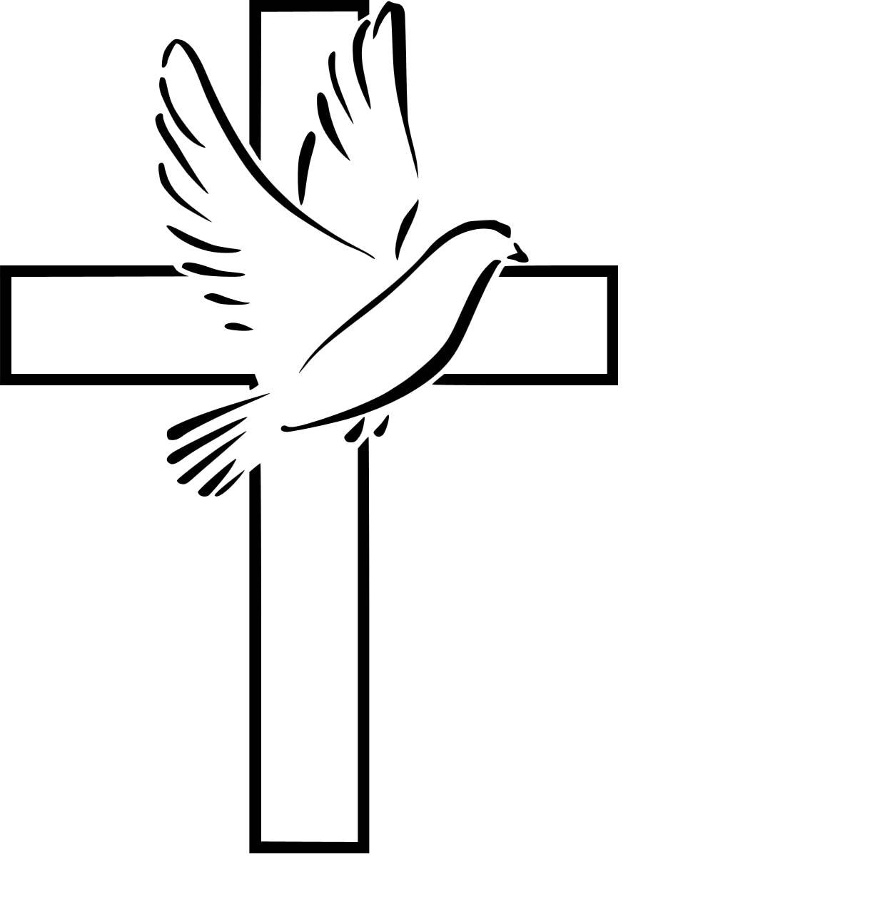 Cross With Dove SVG Cutting File - Etsy