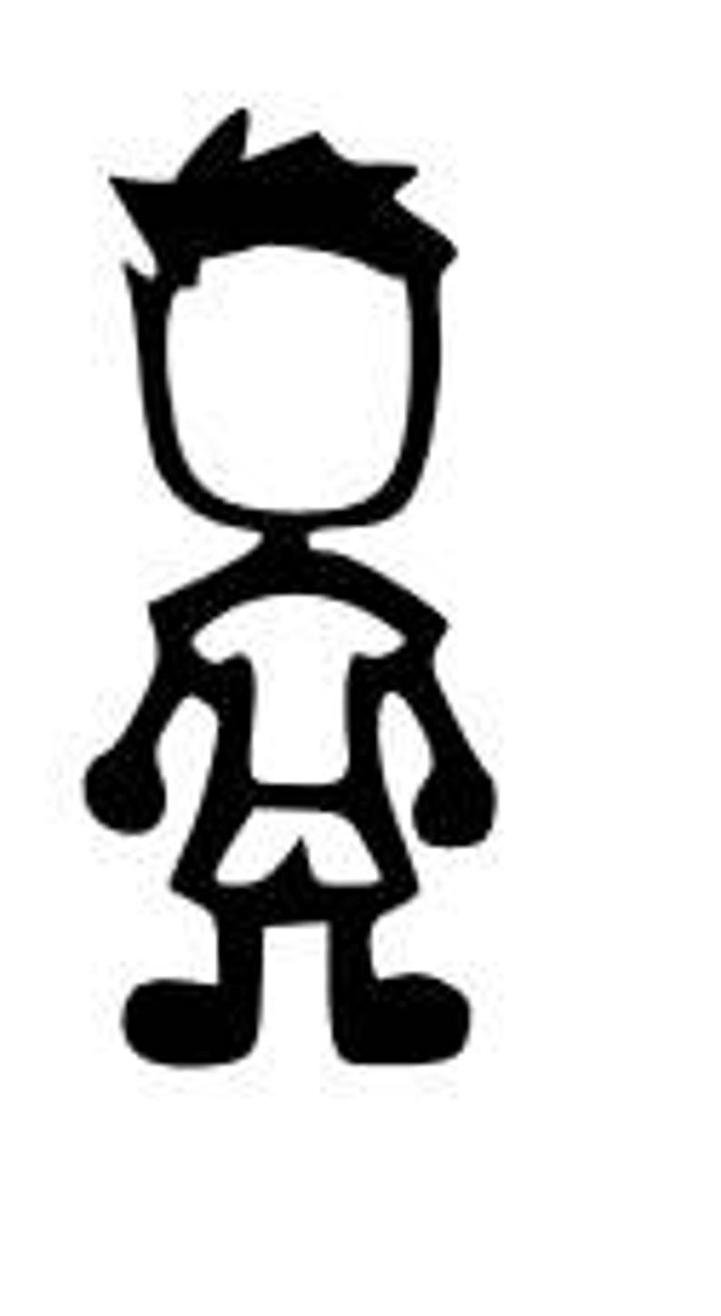 Boys Stick Figure Svg Cutting Files 6 Total Etsy
