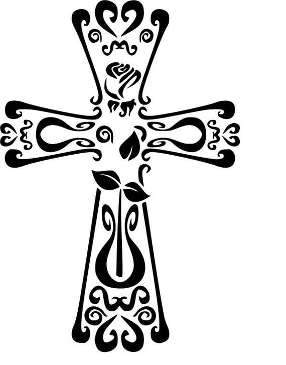 Fancy Cross SVG Fancy Cross Cut File Fancy Cross DXF Fancy 