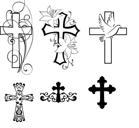 Download Decorative Cross Designs bundle SVG cutting files | Etsy