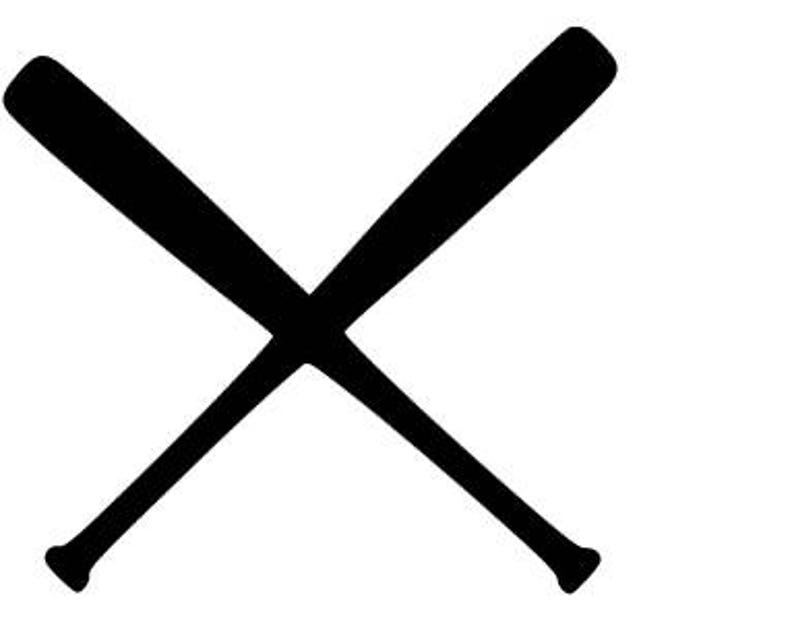 Baseball/softball Bats Crossed SVG Cutting File Etsy UK