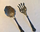 Kings Pattern Serving Spoon Fork Made in India