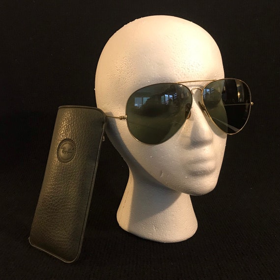 Dark Brown Tint Original Ray-ban Aviator Sunglasses With Soft - Etsy