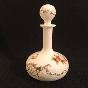 Antique Opalescent Early American Pattern Glass Decanter from Pennsylvanian McKee & Brothers Decorated Holland Carafe Pattern c. 1860