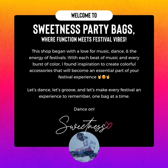 Sweetness Festival Tote Bag: Abstrakte Farbe Swirl Lebendige Neon