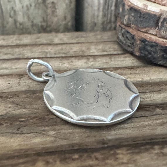 Vintage Solid Silver Pisces Charm, Star Sign Zodiac Horoscope Two Fish Jewellery, Necklace Bracelet Pendant, February March Birthday Gift View 5
