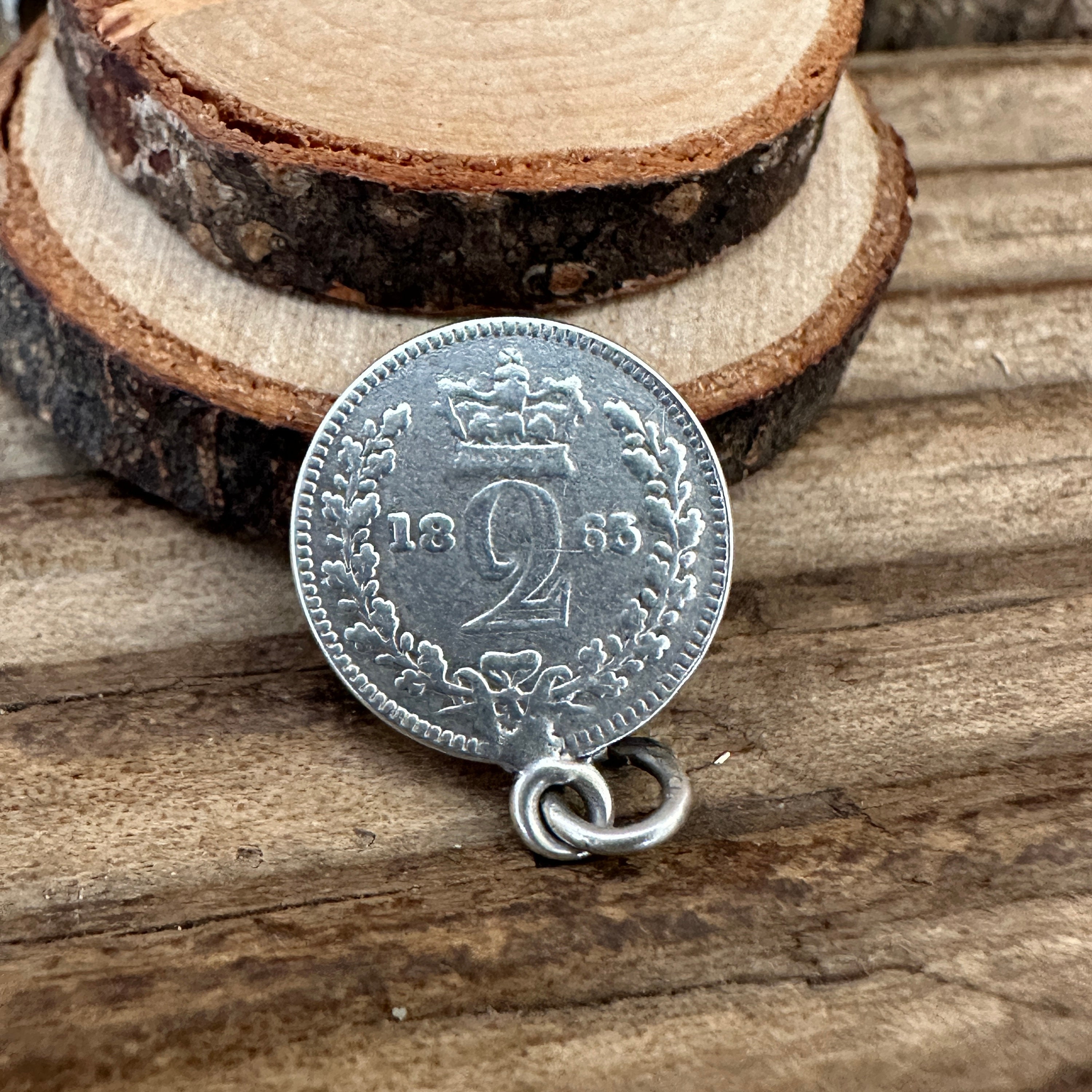 1865 silver coin - Etsy 日本