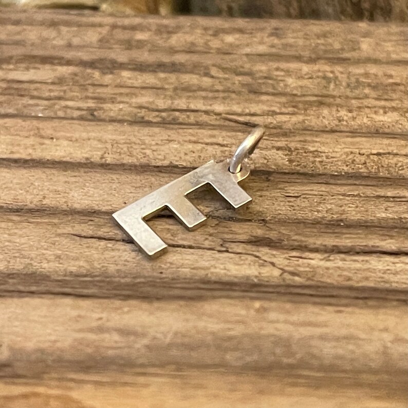 Hallmarked Uppercase Alphabet Initial Tiny Dainty Necklace Bracelet Pendant Vintage Solid Silver Letter E Charm Name Birthday Gift