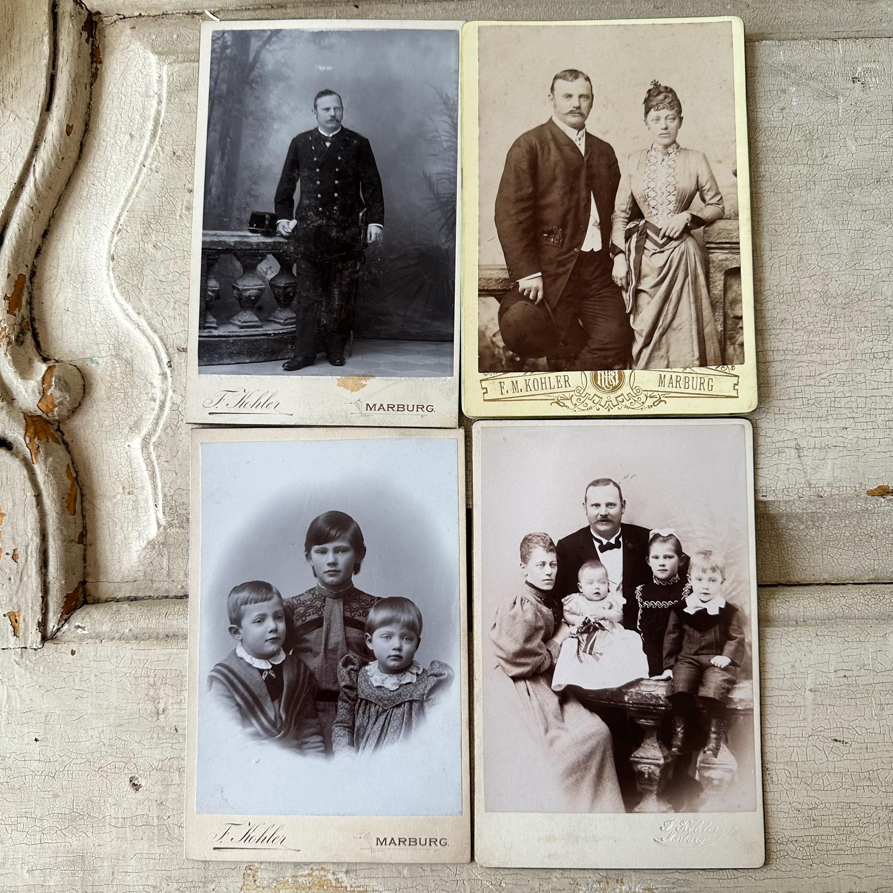 Ancienne Photo De Groupe – Portrait Famille Et Femmes – CPA Originale Vers 1910