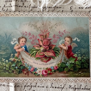 3x Antike 1870s Viktorianische Papierspitzen Pop up Glückwunsch Karten - Hand , Herz, Engel, Prägekarte Berlin