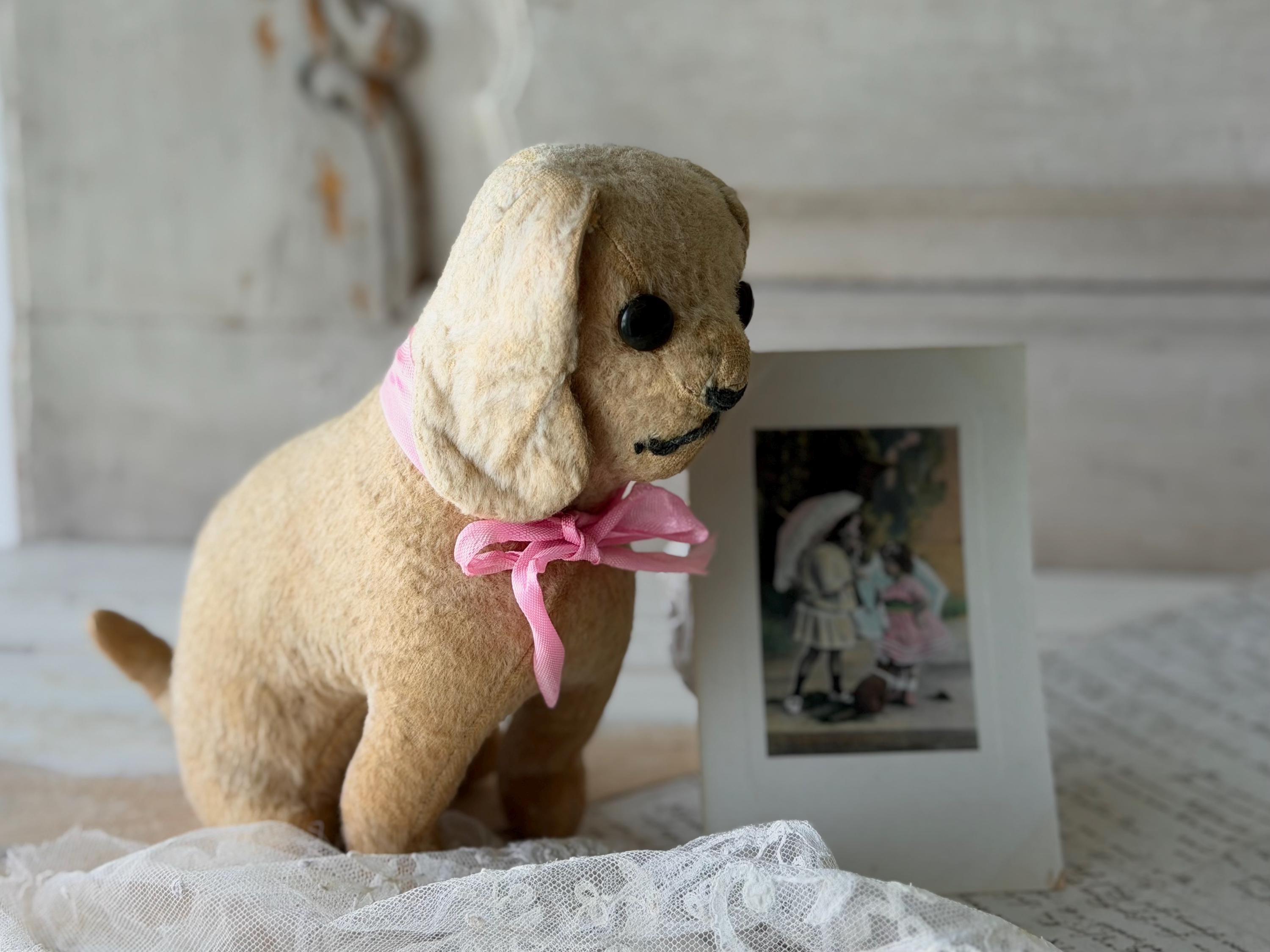 Antique stuffed dog - Etsy 日本