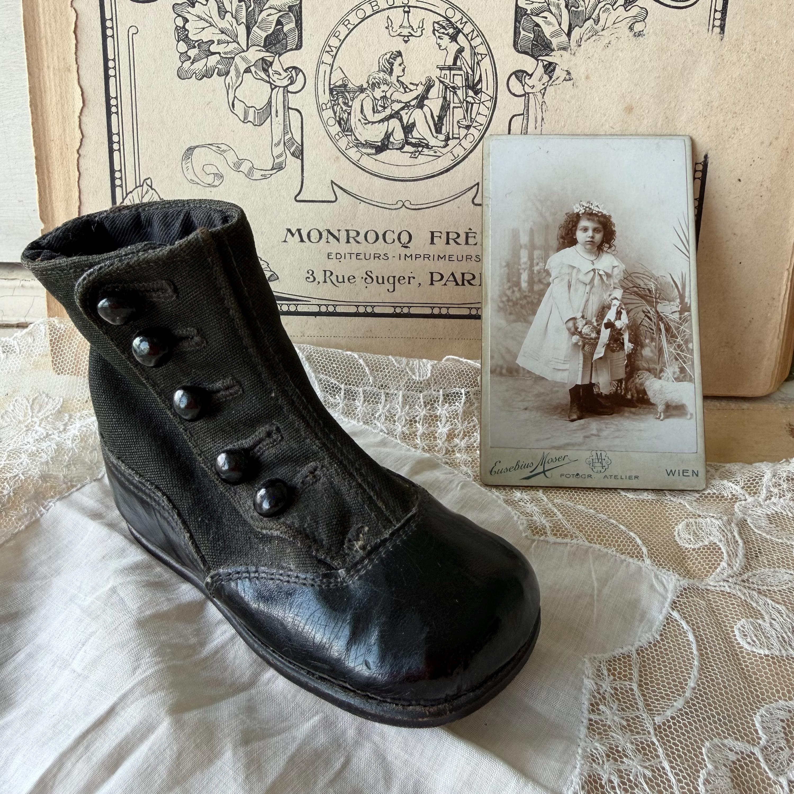 Victorian Childs Button up Shoes - Etsy