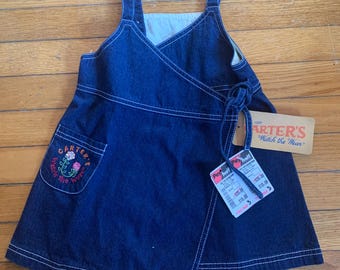 Vintage Deadstock Carters Wrap Style Dress 2T