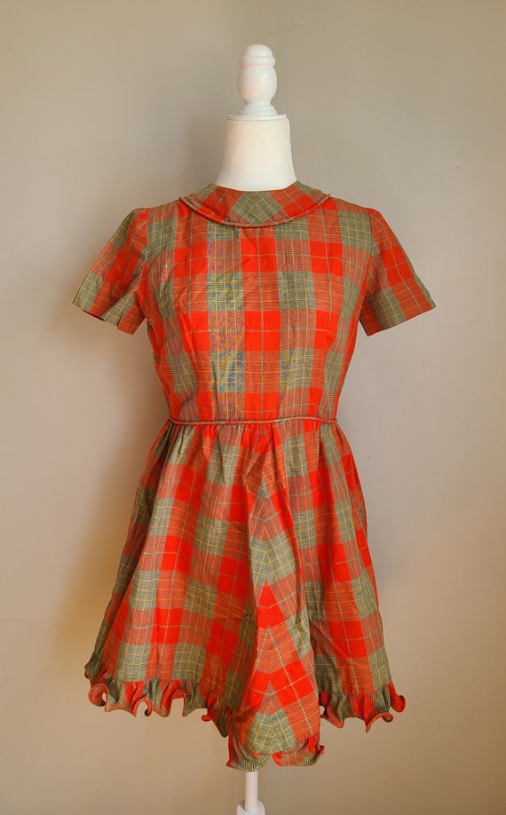 An original by Movelda Mayes madras print dress