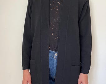 Vintage St John Collection Marie Gray 4 Blazer Sweater Top Knit