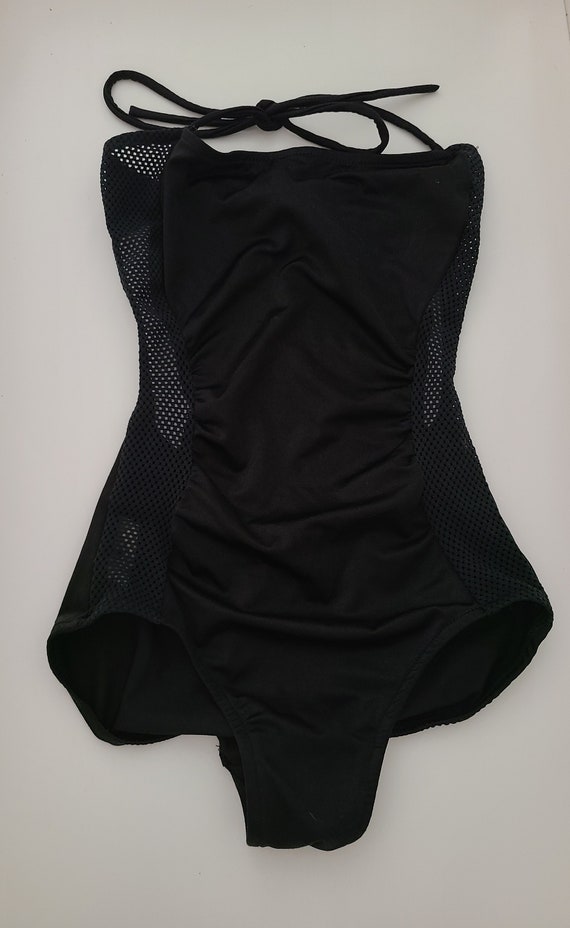 90's Black Sun Streak Swimsuit - image 3