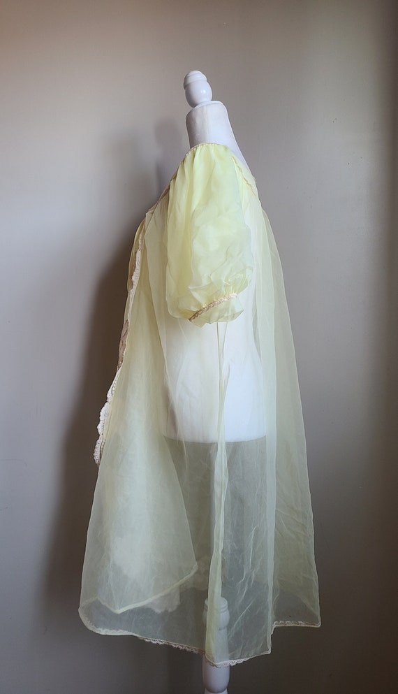 Vintage 50-60s Peignoir robe - image 4