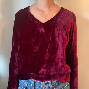 Vintage Velvet Blouse