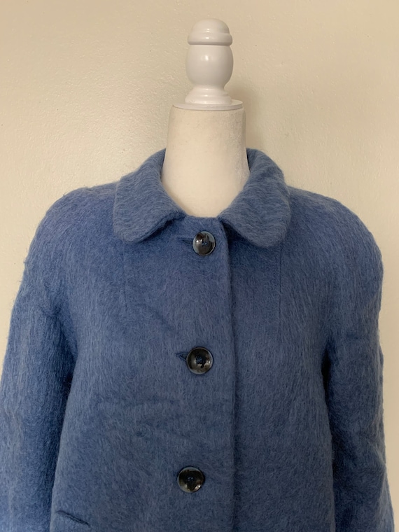 Blue 2025 mohair coat