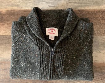 トップス 90s- brooks brothers wool sweater Vintage 90's Brooks Brothers 100% Merino Wool 1/4 Zip Sweater Sz M