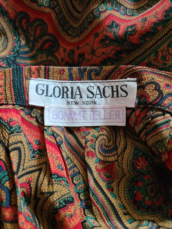 Gloria Sachs Silk Skirt - image 3