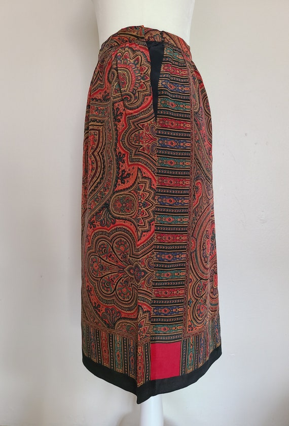Gloria Sachs Silk Skirt - image 4